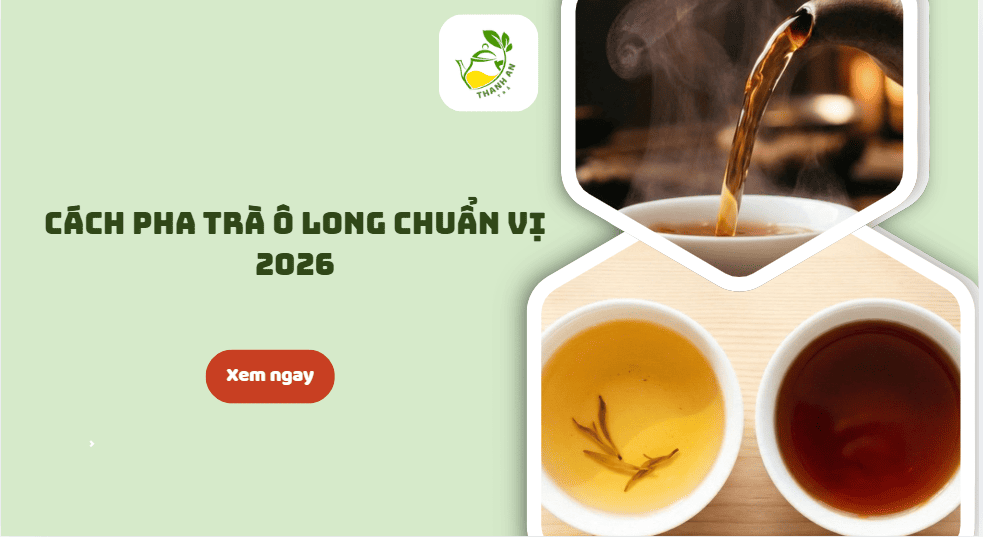 Cách pha trà ô long chuẩn vị 2026